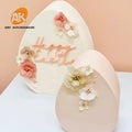 AK 2pcs Acrylic Arched/Egg Shaped Cake Discs Cake Edge Smoother Cream Scraper Adjustable Spatulas Wedding Cake Decorating Tools