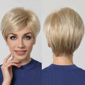 Light Brown Short Pixie Cut Wig Synthetic Fluffy Layered Hair Wigs for Women Afro Natural Cosplay Party Daily Use Wig