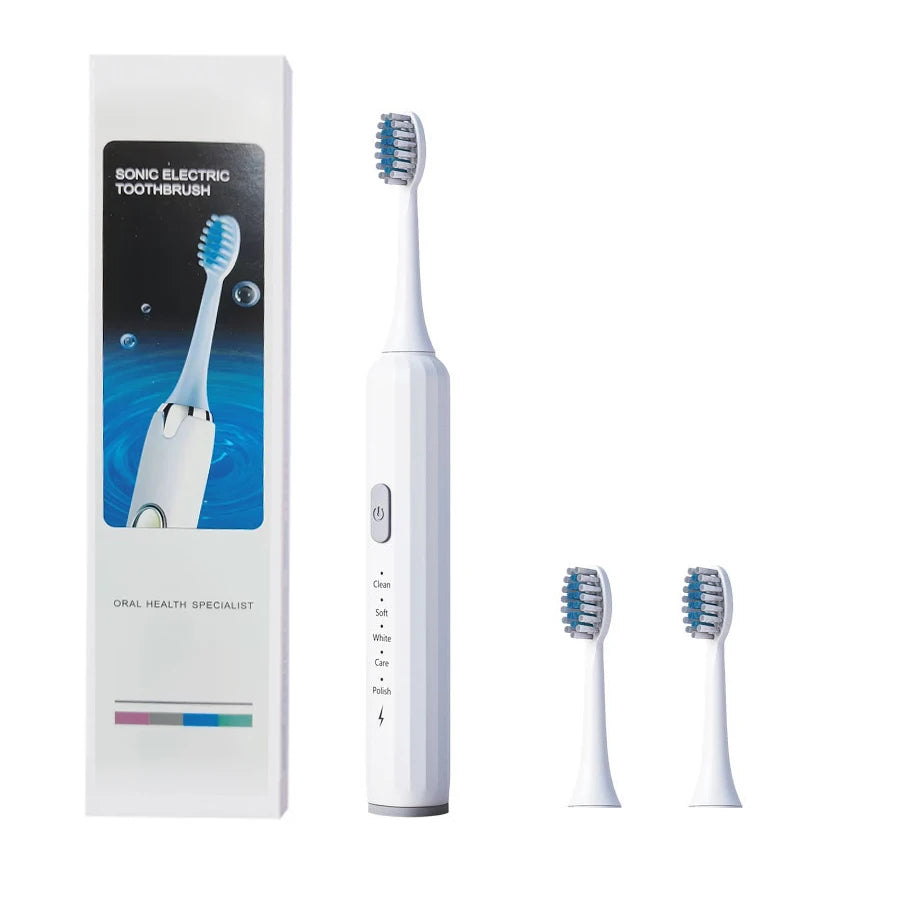 Automatic Electric Toothbrush Soft Bristls With 5 Modes Sonic Electric Toothbrush Adult Oral Teeth Cleaning Sonic Toothbrushes