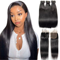 12A 100% Brazilian Human Raw Hair Bundles with HD Lace Frontal Closure Vendor Wholesale Cuticle Aligned Virgin Hair Extensions