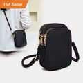 Polyester Phone Bag for Women Small Lightweight Fashion Mini Single Shoulder Crossbody Bag Vertical Purse Wallet