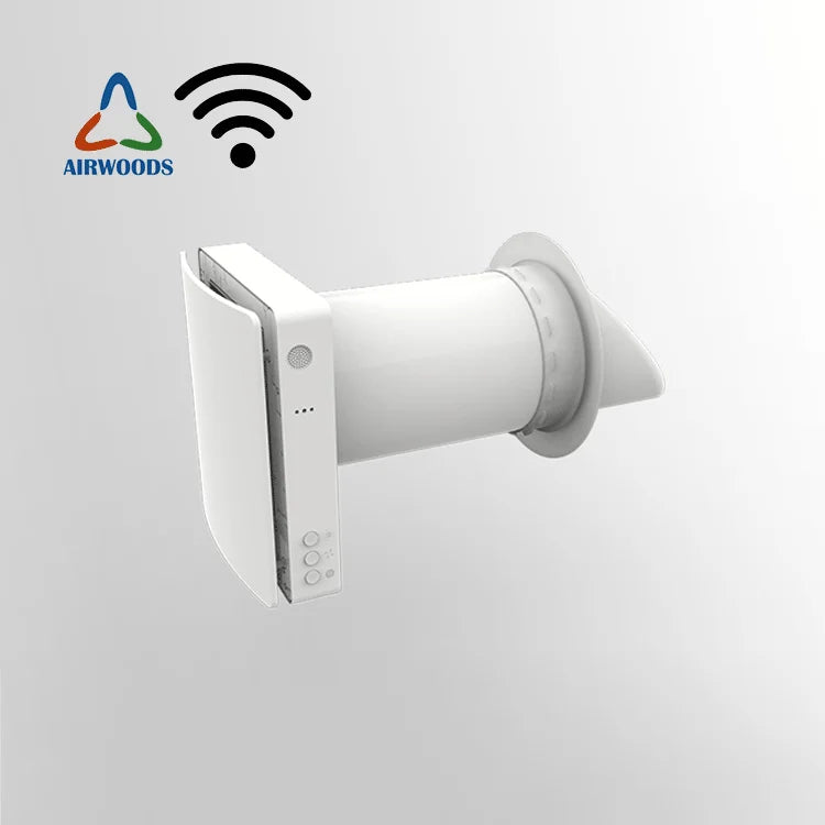 Ductless Air Recuperator Energy Recovery Ventilator Erv Ventilation System Heat Recovery Ventilation Single Room