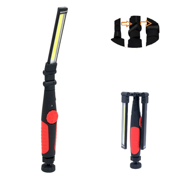Portable 180Â° Rotation IP65 Waterproof USB Rechargeable Multifunctional COB Working Light Foldable Workbench Lamp Camping Light
