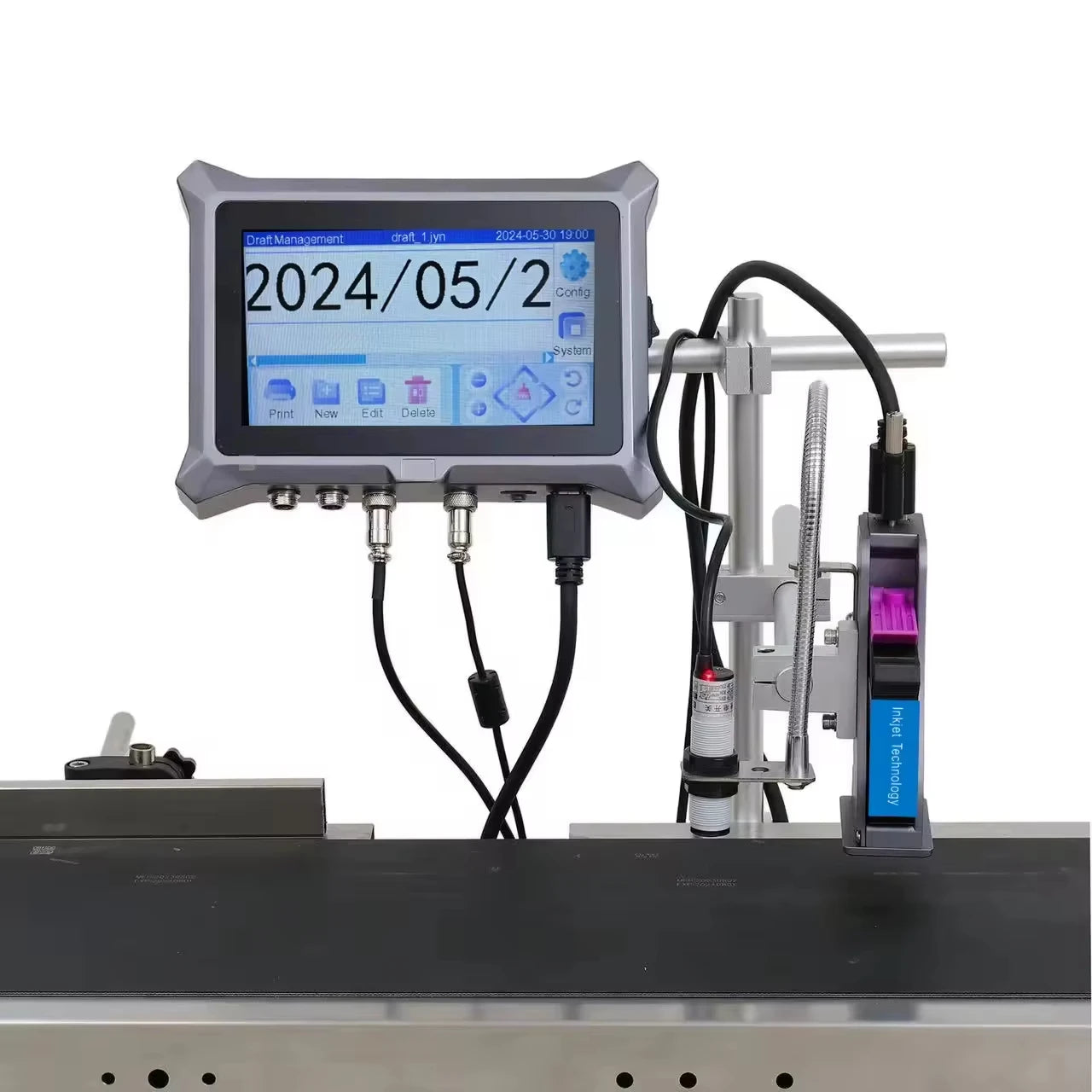 Cheap Price 12.7MM  Continuous Coding Machine Date Number Logo Industrial Automatic Inkjet Printer for Carton Pipe