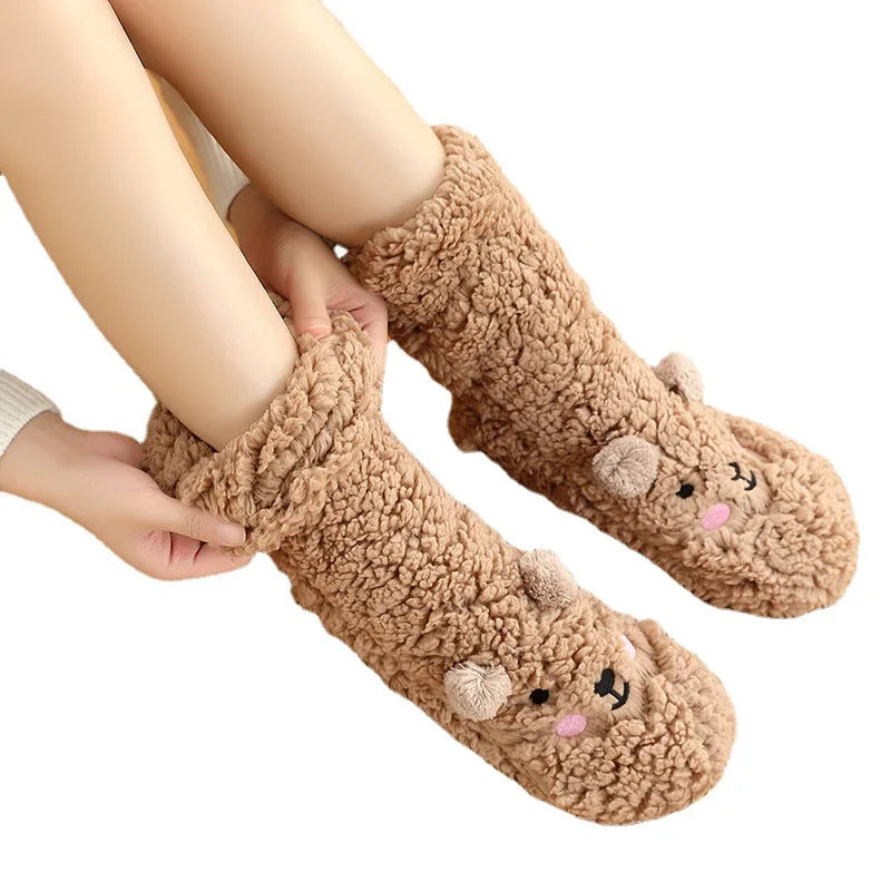 Wholesale New Products Pile up Socks Women's Green Mid-tube Female Socks Double Needle Stripe Simple Socks