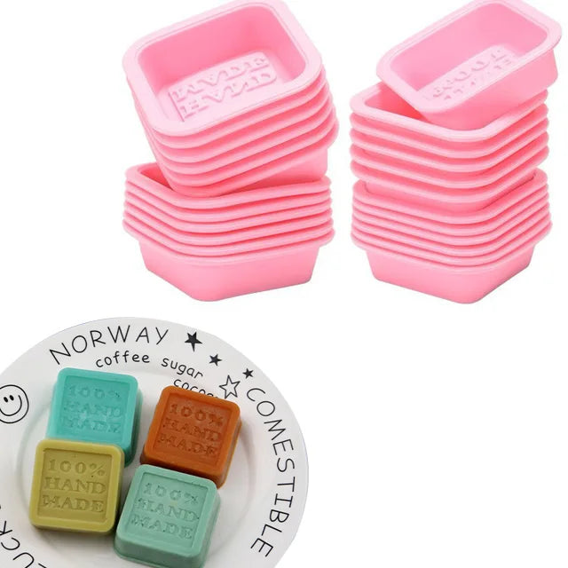 Premium Oval Soap Cake Baking Mold Eco-Friendly Handmade Food-Grade Silicone DIY Tools Safe Packaged Bag Small Premium