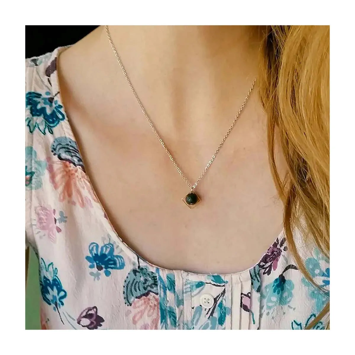 Natural Lava Stone Essential Oil Diffuser Necklace Aromatherapy Necklace Jewelry Anxiety Necklace
