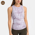 Custom Logo Sleeveless Running Fitness Summer Singlet Open Back Muscle Fit Workout Tank Top Women