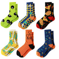 XIANGHUI Wholesale Custom logo Personality Men Women's Hosiery Trendy Hip-hop Alphabet Colorful Funny Socks