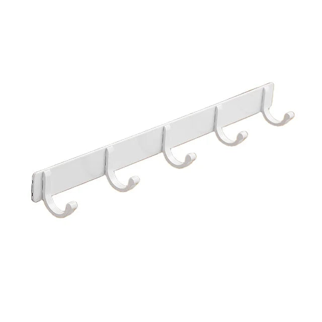 CUSTOM DESIGN 5 Rows of Hook Key Coat Hooks for Bathroom Entryway Wall Mounted Adhesive Hook Bathroom Accessories