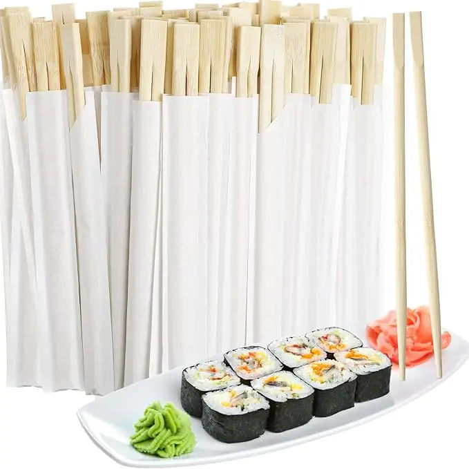 Paper Paper Sleeve Logo Printed Paper Disposable Cutlery Set Custom Chopstick Sleeves for Cover