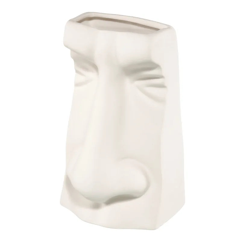 Nordic Simple Creative Modern Ceramic Vase Tabletop Dry Flower Art Living Room Home Garden Nursery Decor Flower Pots Planters