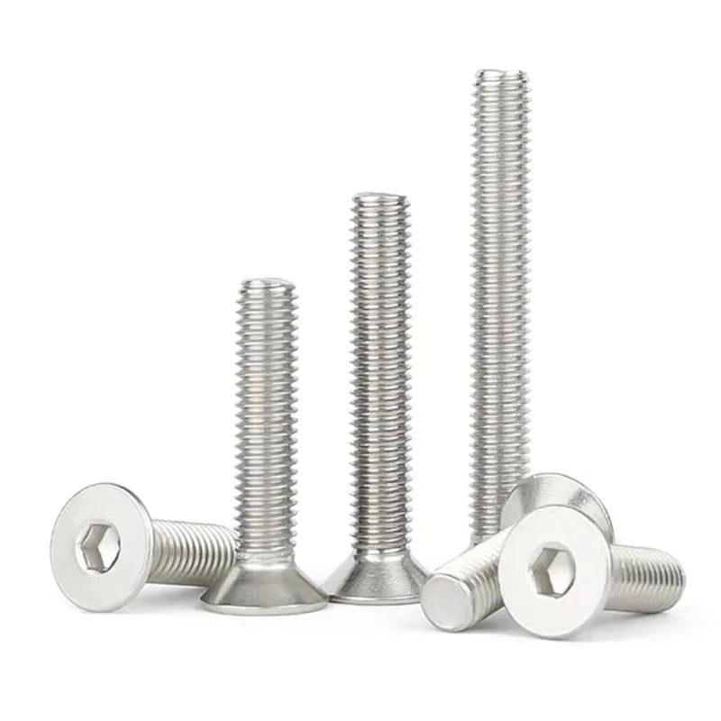 DIN7991 Stainless Steel 304 M4 14mm Flat Countersunk Head Hex Recessed Machine Screw