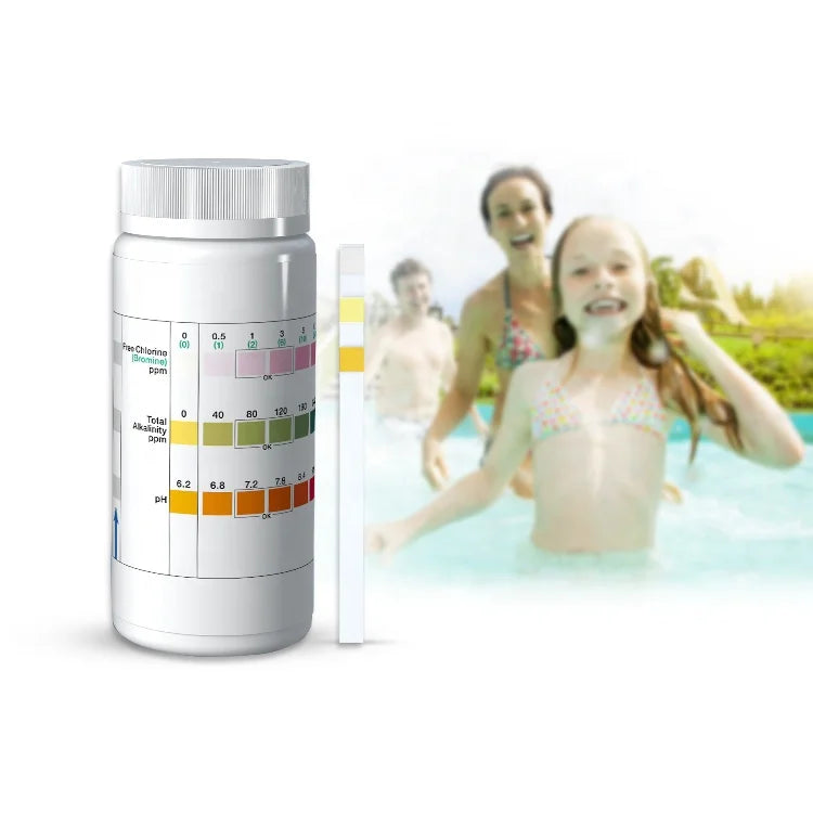 Swimming 3 in 1 Hot Sale Spa and Pool Water test Kits with Free Chlorine Total Alkalinity and pH Water test Strips