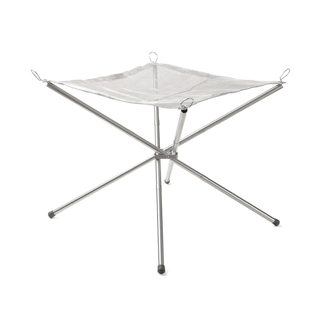 Portable Outdoor Fire Station Camping Grill Stainless Steel Ultra-light Folding Barbecue Grill Bonfire Stove Outdoor Wood Stove
