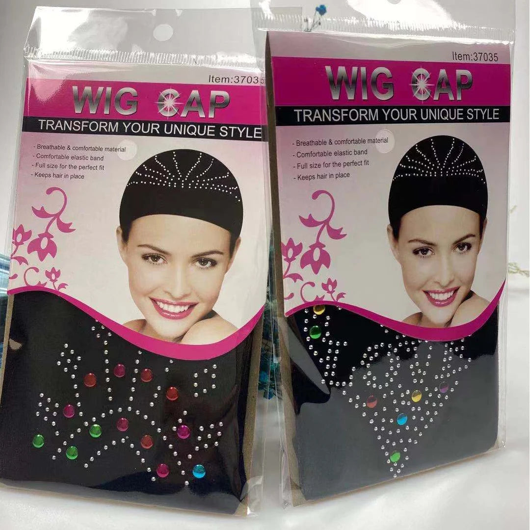 Factory Outlet Wholesale 1pcs/pack Wholesale Wig Caps Liner for Making Wigs Set With Diamond Decorated