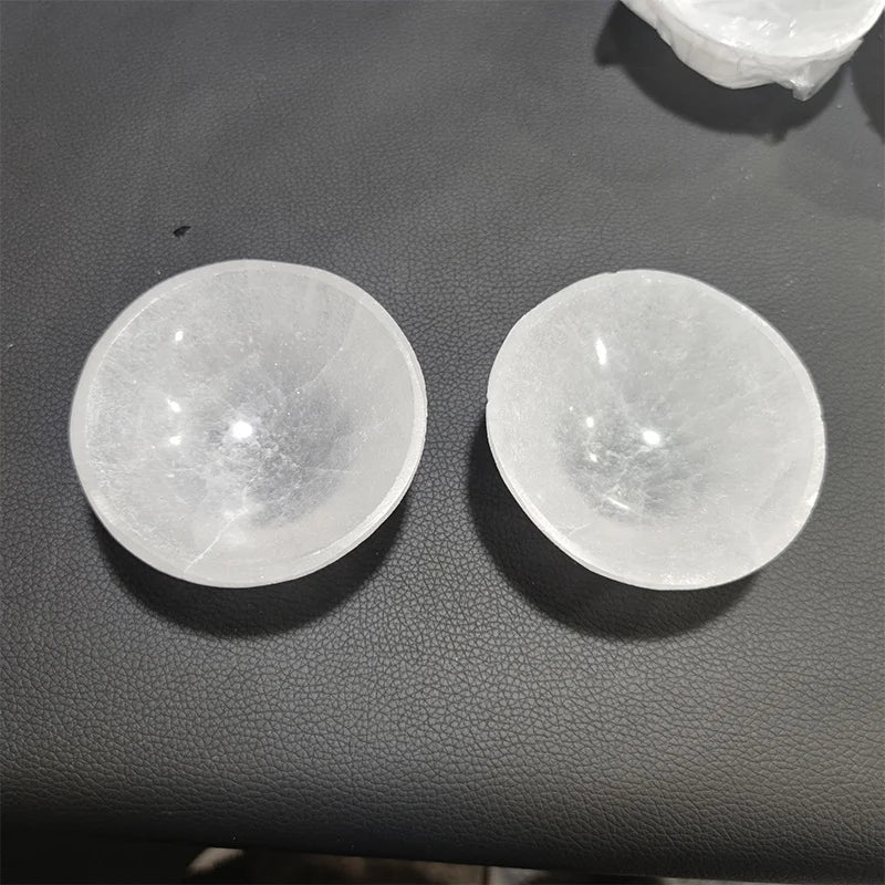 Natural Quartz Crystal Bowl Hand Made High Polishing Selenite Bowl for Home Decoration