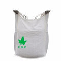 EGP Factory direct sales pp big bag jumbo bag for sand Flat bottom 1000kg 1500kg packing for cement and lime powder SF 5:1