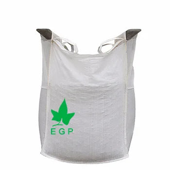 EGP Factory direct sales pp big bag jumbo bag for sand Flat bottom 1000kg 1500kg packing for cement and lime powder SF 5:1