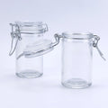 Wholesale Custom Smoking Accessories Food Grade Round Empty Storage Glass Food Jar With Lid