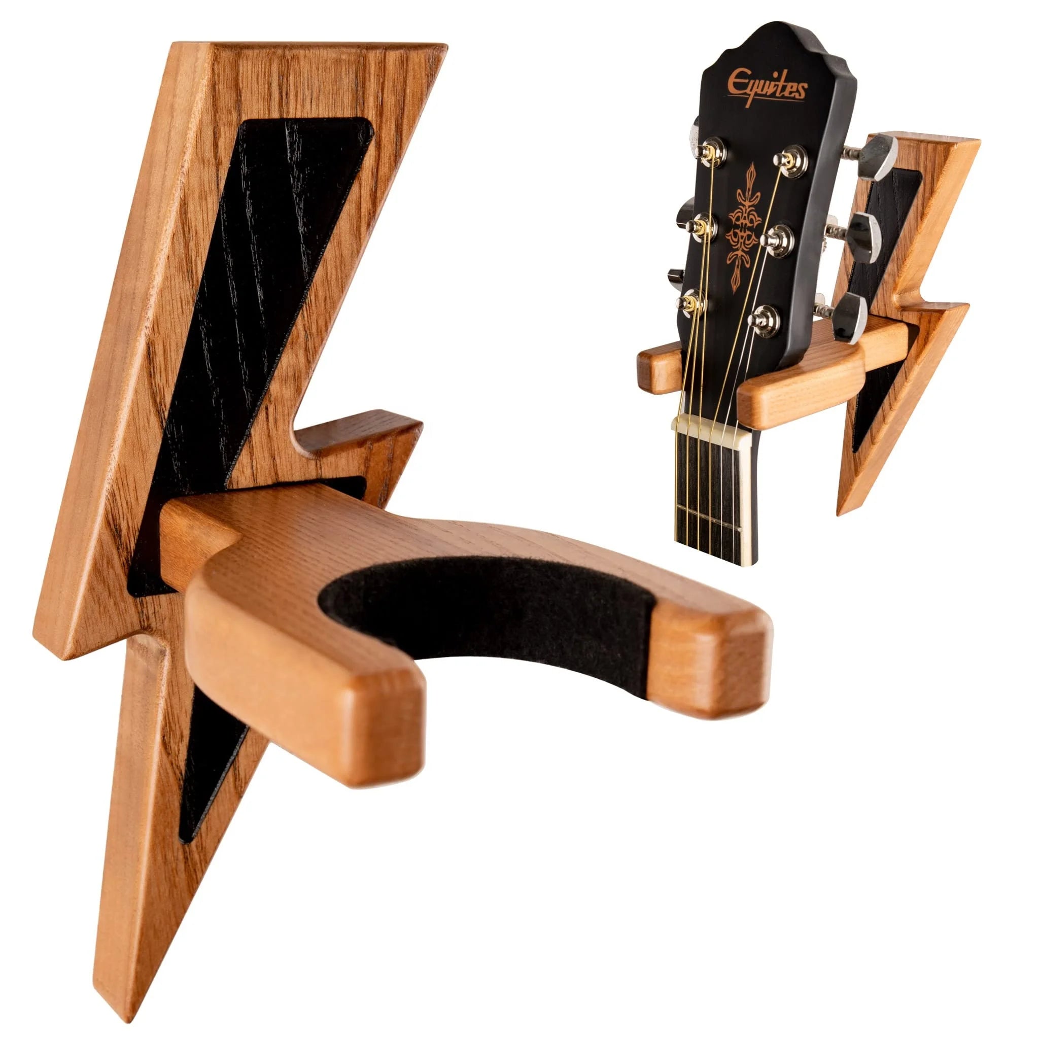 Guitar Holder Wall Mount Ash Wood Wooden Guitar Hanger Hook Stand Rack Guitar Hanger