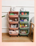 Eco ABS Material Kitchen Floor Shelf Household Shelf Bathroom Storage Rack Vegetable and Fruit Storage Basket Toy Storage Rack