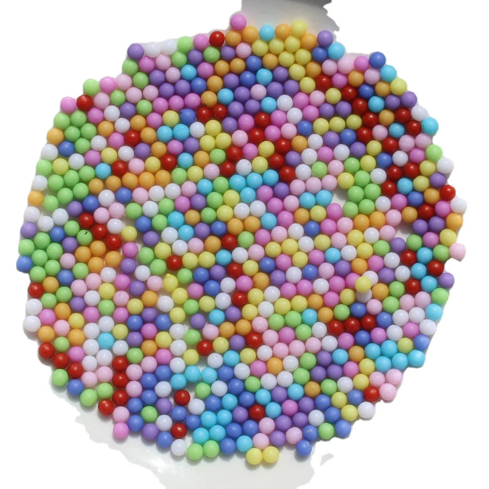 Multi Color 1.5mm 2mm 2.5mm 3mm Acrylic Round Beads DiY Jewelry Beads