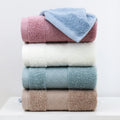 Custom Solid Geometric Jacquard Face Towel Water Absorption Hand Towel 100% Pure Combed Cotton Face Towel