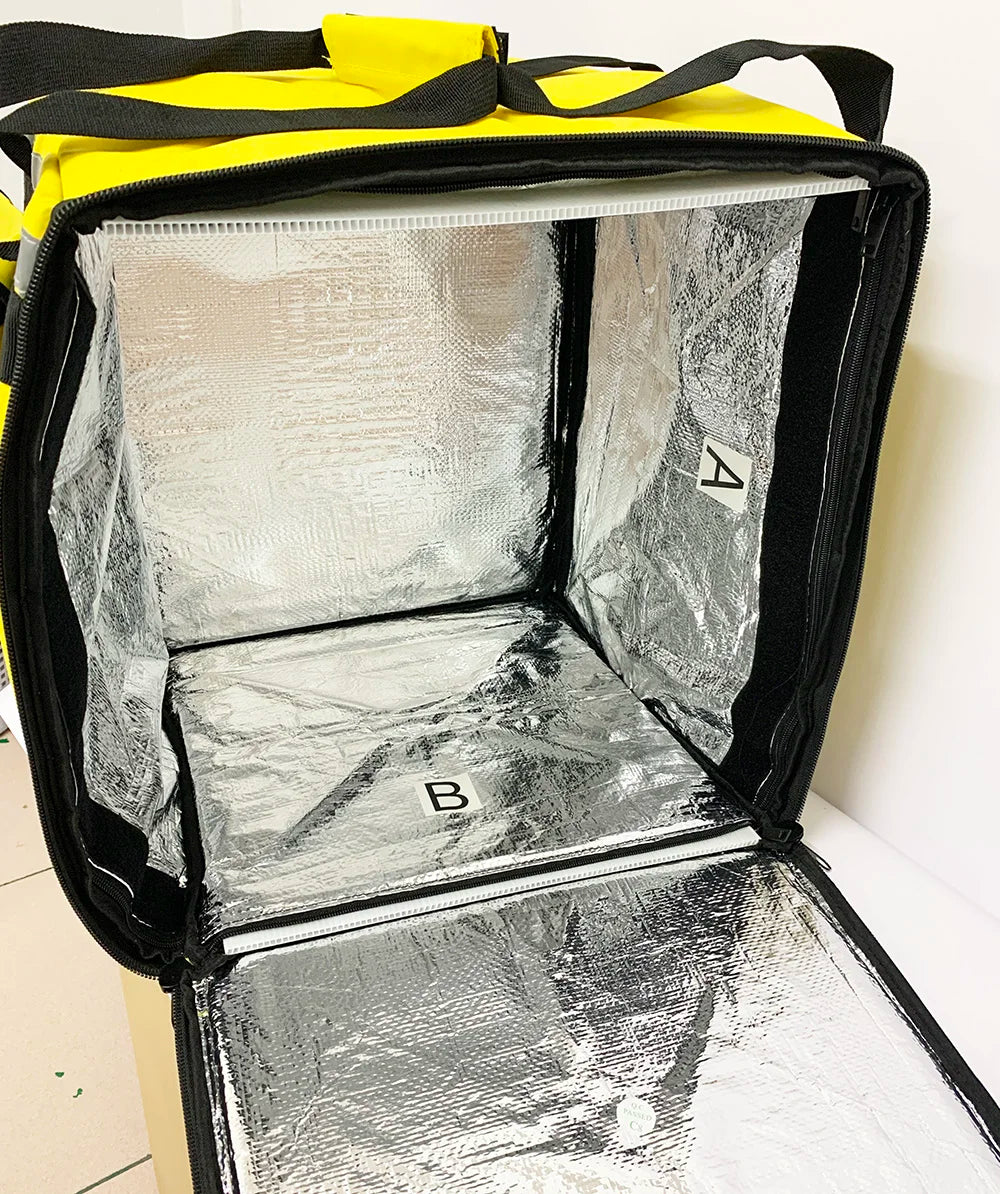 Commercial Products Insulated Pizza Food Delivery Bag 12" Pizza  Food Warmer Bag Carrier Reuseable Warming Bag