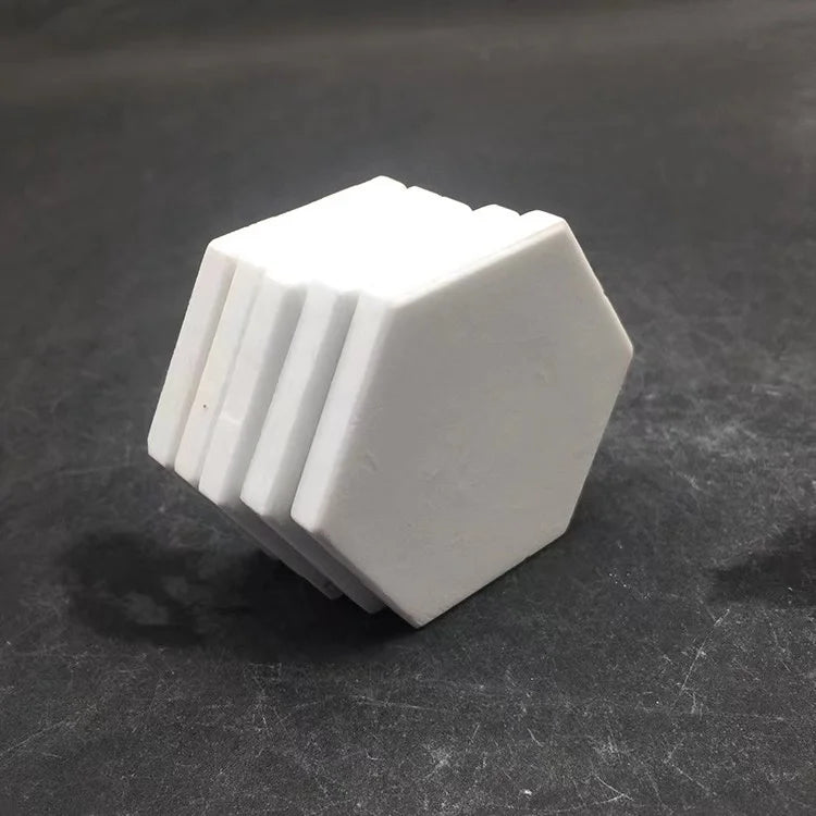 50mm Hexagon Eco-Friendly Ceramics Coral Frag Tiles & Plate 6/7mm Thick 2L Aquarium Accessories