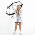 Kid Umbrella Pvc Plastic clear Umbrella Customized Printing Transparent Kids Umbrellas Wholesale