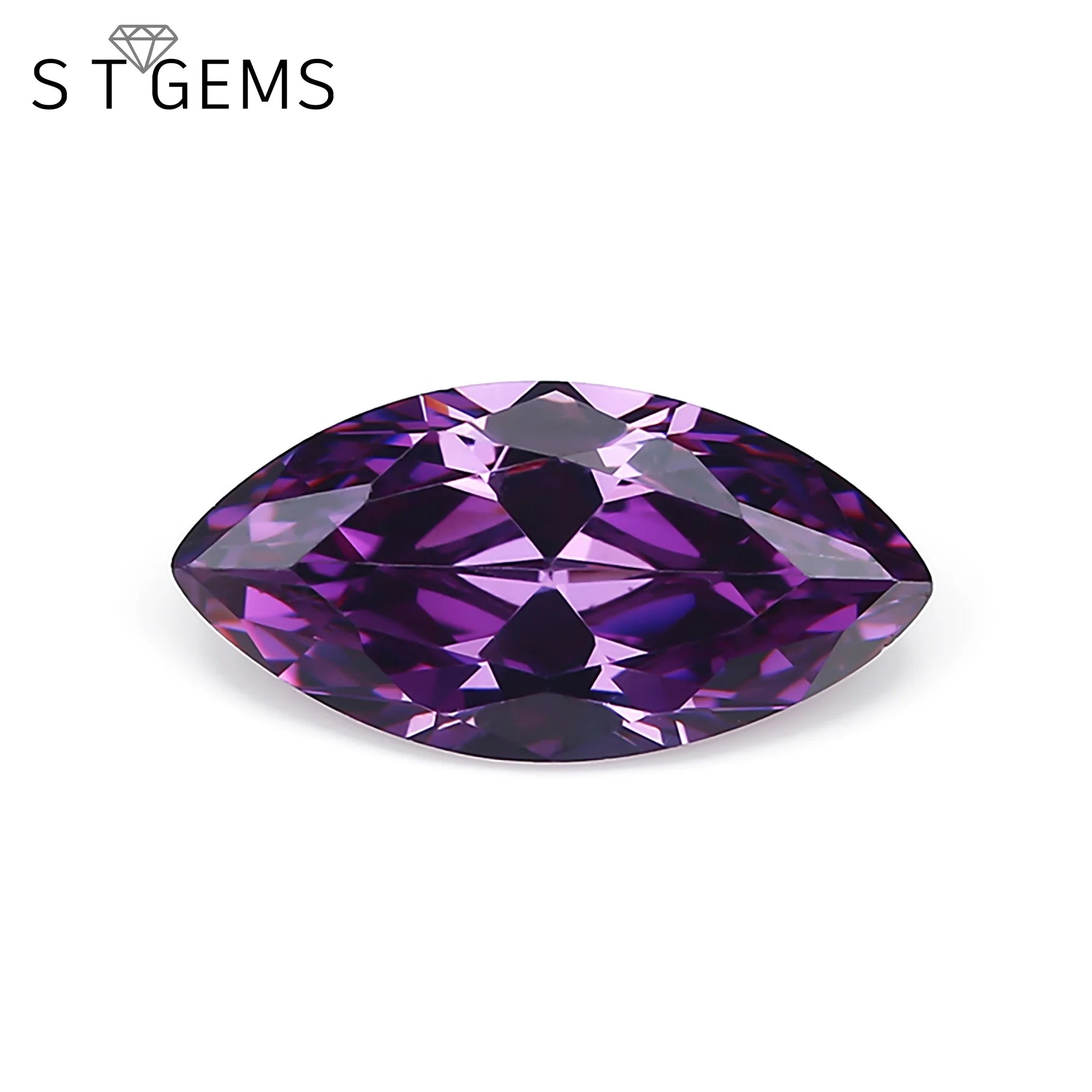 Good Quality Manufacturer Price Violet Marquise Cut Loose CZ Diamond Wholesale Cubic Zirconia for Jewelry