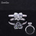 Classic Tulip Diamond Jewelry 1CT D VVS Heart Shape  HPHT CVD IGI Lab Grown Diamond 14K Yellow Gold Engagement Rings