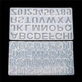 C-0083 Letter Number Alphabet DIY Silicone Casting Mold Epoxy Resin Mold for Personalized Keychain Jewelry Pendant