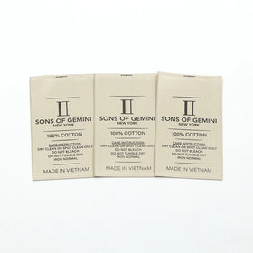 Custom Eco-Friendly Heat Press Clothing Labels Roll Handheld Printer Damask Neck Hanger Loop Woven Sew Labels