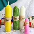 100% Natural Beeswax Candles Handmade Pillar Candle Design Candles for Wedding Gift