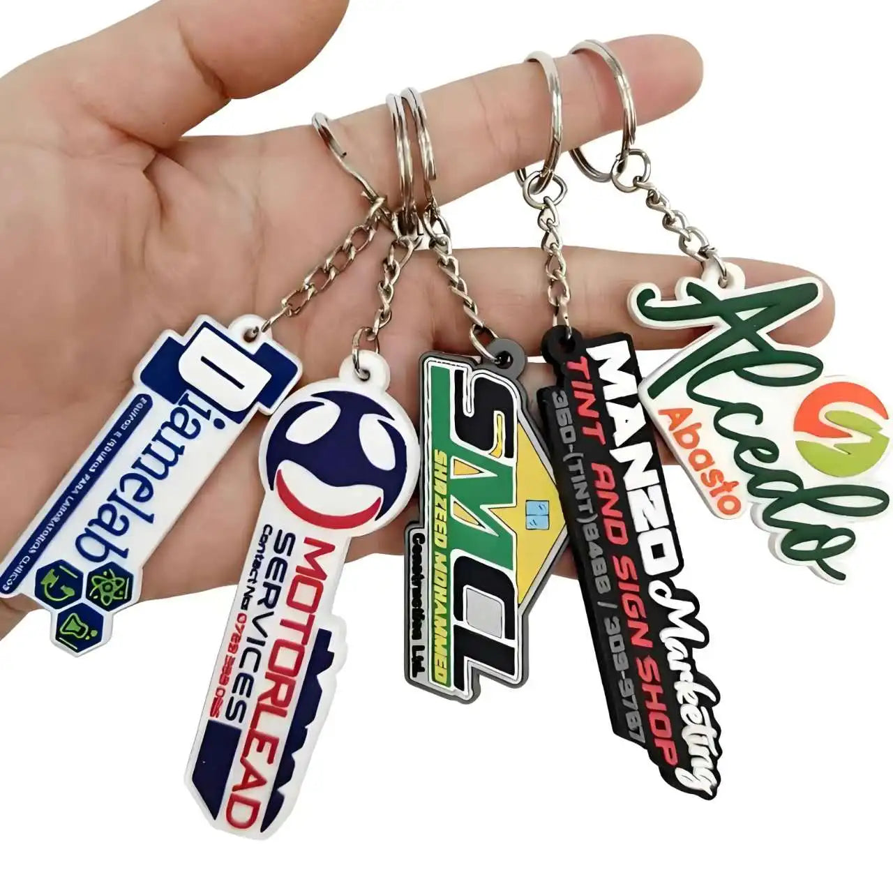 2025 Fashion Promotional Name Keychain with Custom Logo Letter Character Keychain Custom Company Promotion Gifts