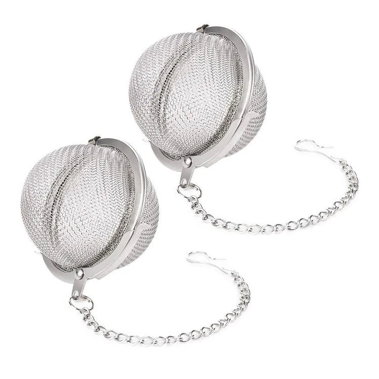 304 Large Size 9cm 11CM Stainless Steel Tea Strainer Large Mesh Tea Ball for Loose Tea Spice