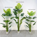 Wholesale Monstera Decorative Artificial Grass Tree Indoor/Outdoor Greenery Fake Plants with Ots/Branches/Palms Easy to Plant