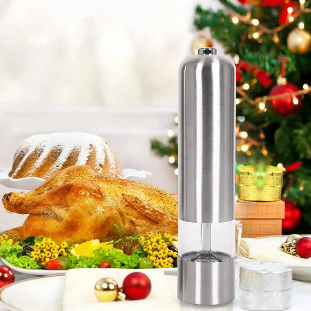 Factory Direct Electric Stainless Steel Pepper and Salt Grinder Ceramic Magnetic Core Pepper Grinder in Stock