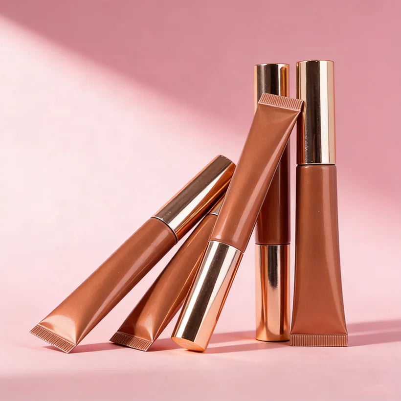 Wholesale Vegan Liquid Highlighter Makeup 11 Colors Private Label Cream Glitter Body Glow Sunscreen Waterproof Mineral