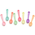 500g Miniature Spoon Plastic Charms Candy Color Kitchen Toys Tableware Pendants for Keychain Necklace Slime Set Crafts MegaBDM
