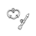 Factory Price Stainless Steel Heart OT Clasps Toggle Clasps Bracelet Necklace Jewelry Making Supplies for Jewelry Making