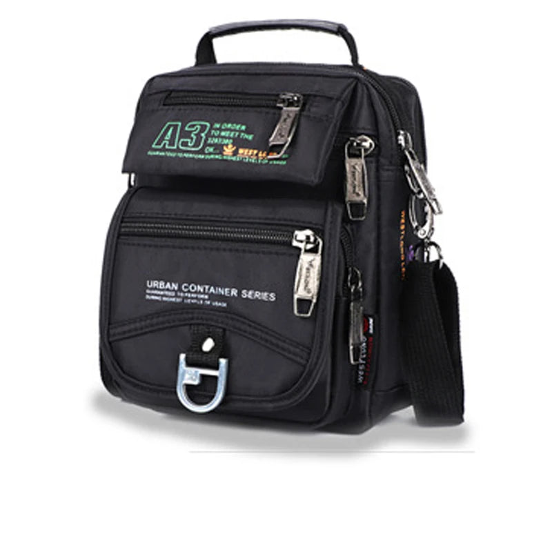 Multifunctional Waterproof Shoulder Bag Casual Travel Messenger Bag Handbag for  Men
