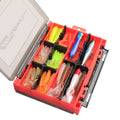 HISTAR Thicken Imported ABS Anti Deformation Adjustable Space Double Side Fishing Tackle Box for Stream & River Use 20L Capacity