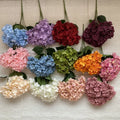 Purple Hydrangeas Flowers Artificial Wedding Wholesale Decorative Hydrangea Super September Lowest Price