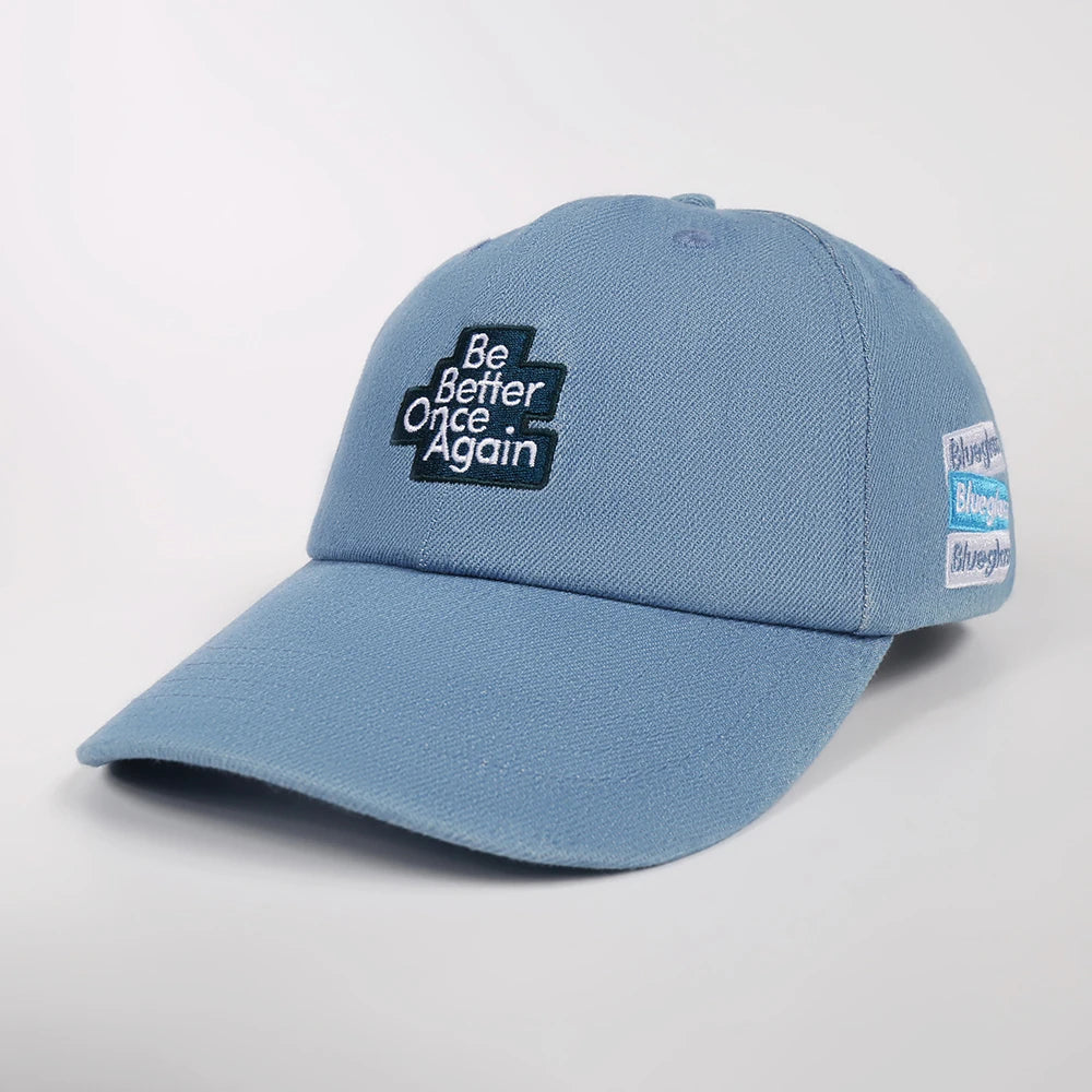 Customized Men Women 6 Panel Unstructured Washed Denim Baseball Cap Embroidery Logo Dad Hat
