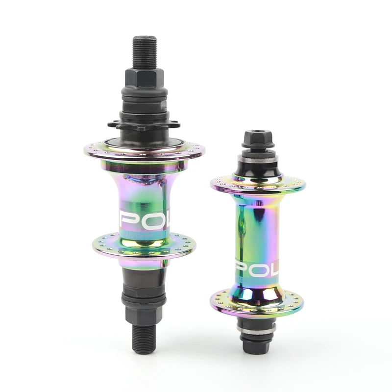 BH002 BMX Hub POLSO Brand 6pawl 120 Sound 9Teeth 5Bearing Rainbow Color Supply OEM Bike Front and Rear Hub