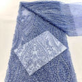 Mesh Embroidery Full Beaded Lace Fabric