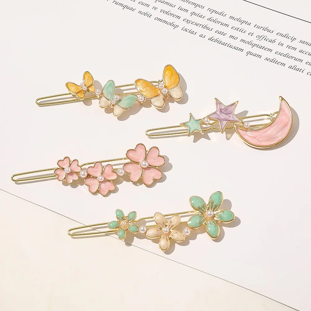 Popular EBay Supplier Metal Material Boutique Hairgrips Ponytail Barrettes Hairpin Women BB Hair Clips